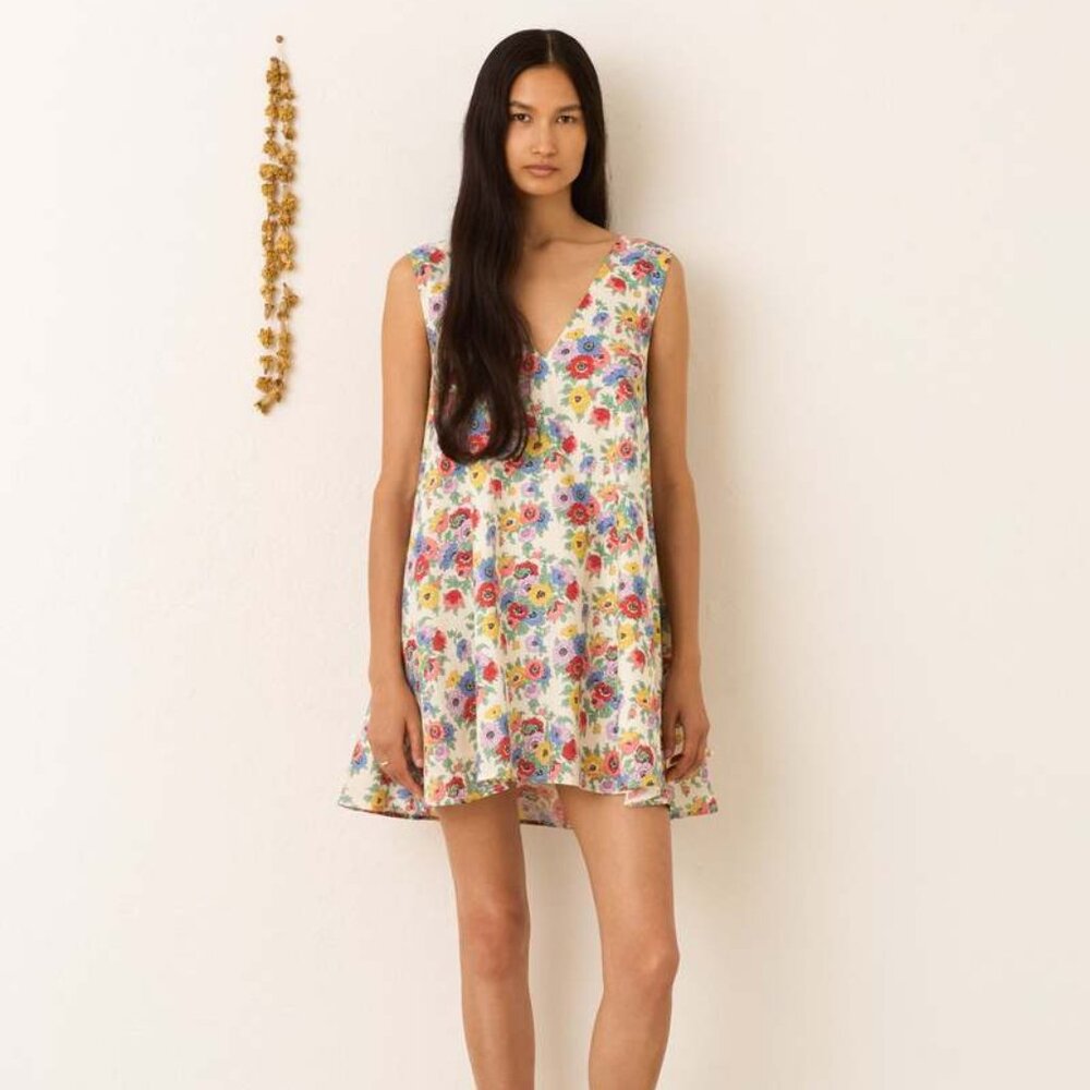Soleil Wildflower Linen Dress